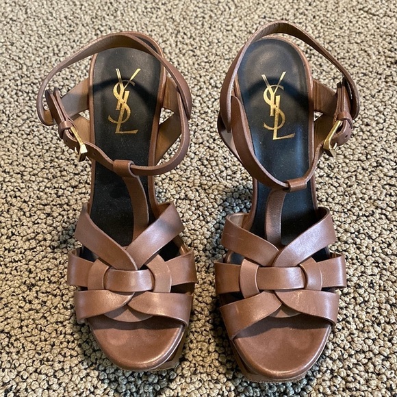 Yves Saint Laurent Stiletto Sandal Women's Size EU37 in EUC - Picture 1 of 12